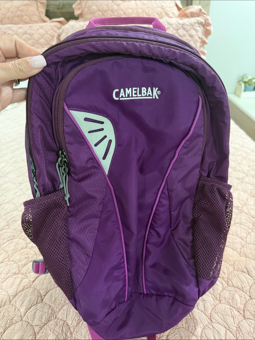 CamelBak Women's Deep Purple Hydration Backpack with Pink Trim